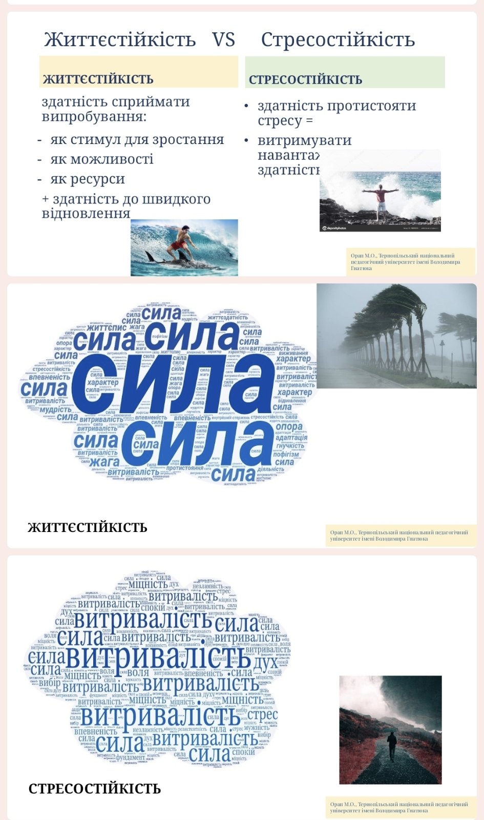 Проблема розвитку життєстійкості та стресостійкості є актуальною для сучасного українського суспільства